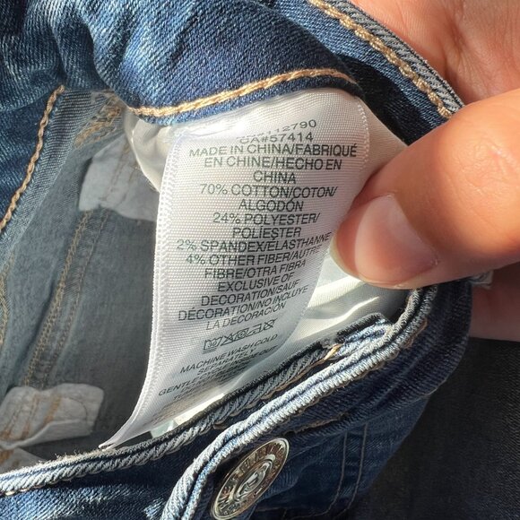 NWT True Religion Billie Flap Straight Capri size 28 - Picture 12 of 14